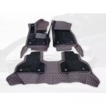 Коврики модельные 5D для Mercedes-Benz GL-klasse X166 с 2013-2016, черно-красные