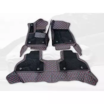 Коврики модельные 5D для Toyota Camry V70 с 2018-н.в., черно-красные