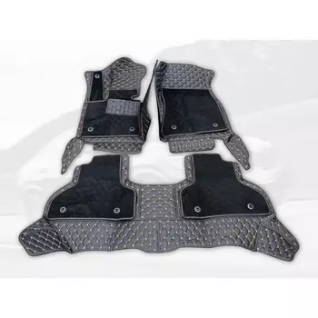 Коврики модельные 5D для Volkswagen Touareg с 2010-2018, черно-бежевые