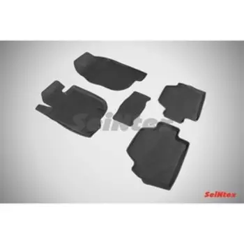 Коврики резиновые с высоким бортом для Mitsubishi PAJERO SPORT, 2015-