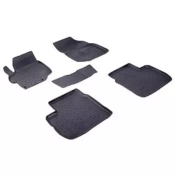 Коврики резиновые с высоким бортом для Peugeot 301, 2013-