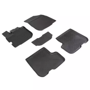 Коврики резиновые с высоким бортом для Renault Logan II, 2 рест., 2020-н.в