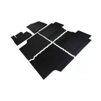 Коврики резиновые «Сетка» в салон для KIA Carnival IV P (8 мест) 2020-н.в.