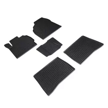 Коврики резиновые «Сетка» в салон для Toyota Prius III (XW30 правый руль) 2009-2015