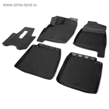 Коврики салона Rival для Lada 4х4 2131 5-дв. 1995-н.в., полиуретан, с крепежом, с перемычкой, 5 шт., 16005003