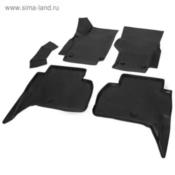 Коврики салона RIVAL, Volkswagen Amarok 2010-2019, 15807001