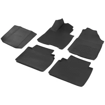 Коврики в салон автомобиля Rival, Hyundai Tucson IV 2021-н.в., полиуретан, без крепежа, 5 шт., 12309003