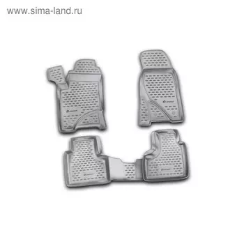 Коврики в салон CHEVROLET Niva 2009-2016, 4 шт. (полиуретан)