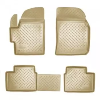 Коврики в салон для Daewoo Matiz, 2001-2005, бежевый