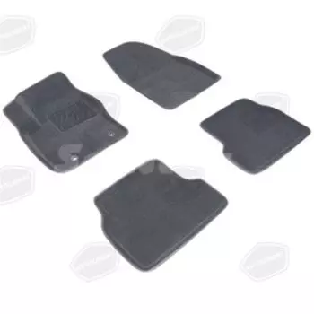 Коврики в салон для Lexus GX 460/PRADO 120, 2010-2013, текстиль, темно-серый