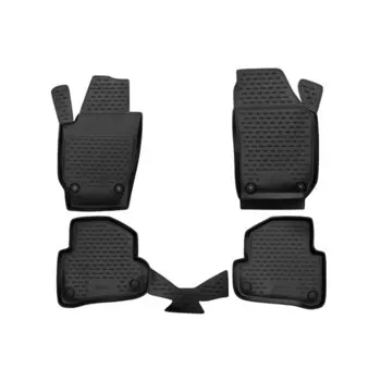 Коврики в салон для Skoda Fabia (II, IIr), 2007-2014, 4 шт.