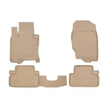 Коврики в салон INFINITI FX 50 2009-2012, 4 шт. (полиуретан, бежевые)