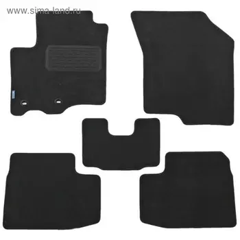 Коврики в салон Infiniti JX АКПП 2012->, кросс., 5 шт. (текстиль, бежевые)