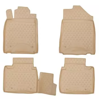 Коврики в салон LEXUS ES350 10/2010-2012 4 шт. (полиуретан, бежевые)