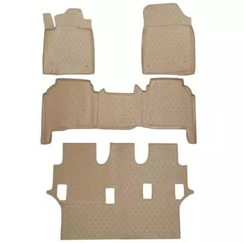 Коврики в салон LEXUS LX570 2007-2012, 4 шт. (полиуретан, бежевые)