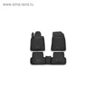Коврики в салон PEUGEOT 407 2004-2016, 4 шт. (полиуретан)