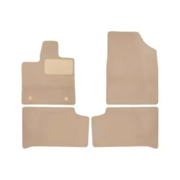 Коврики в салон Premium для Changan UNI-K 2022- кроссовер, 4 шт (текстиль, цвет бежевый)