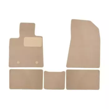 Коврики в салон Premium для Changan UNI-V 2022- седан, 5 шт. (текстиль, цвет бежевый)