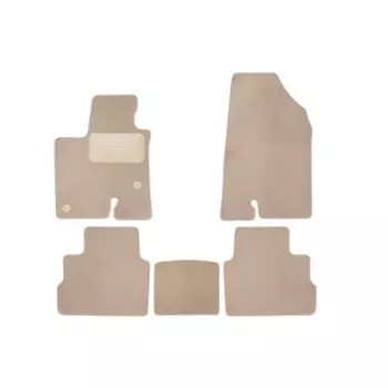 Коврики в салон Premium для Haval Dargo 2022- кроссовер, 5 шт. (текстиль, цвет бежевый)