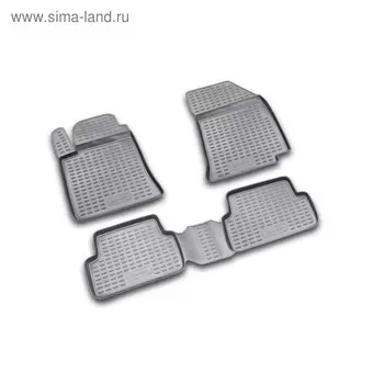 Коврики в салон RENAULT Laguna 2001–2007, 4 шт. (полиуретан)