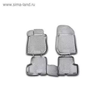 Коврики в салон RENAULT Logan 2004-2009, 2010-2016, 4 шт. (полиуретан)