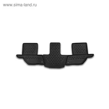Коврики в салон VOLVO XC90, 2015-2016, 3-й ряд, 2 шт. (полиуретан)