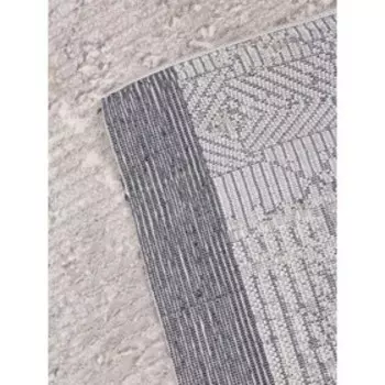 Ковровая дорожка Alanya 22400A, размер 80x2500 см, цвет white / grey shr