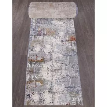 Ковровая дорожка Arda Mardan, размер 120x2500 см, цвет coken d.grey/blue
