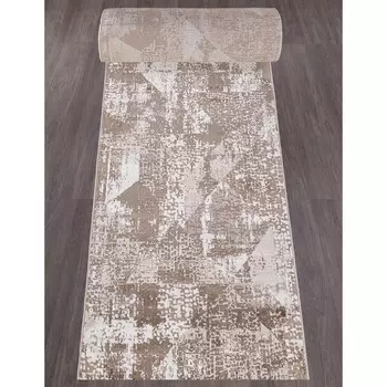 Ковровая дорожка Arda Mardan, размер 80x2500 см, цвет vizon shrink/beige