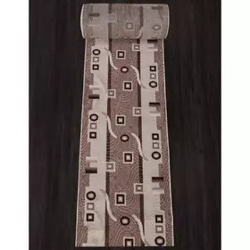 Ковровая дорожка Gavana D043, размер 100x3000 см, beige