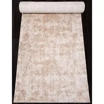 Ковровая дорожка Lissabon SI023B, размер 97x2500 см, цвет brown / brown