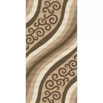 Ковровая дорожка Mega carving d297, 100x2500 см, цвет beige