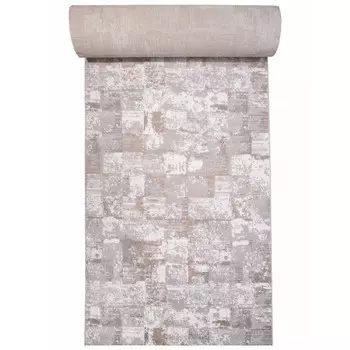 Ковровая дорожка Merinos Richi, размер 100x2500 см, цвет gray