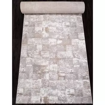 Ковровая дорожка Merinos Richi, размер 120x2500 см, цвет gray