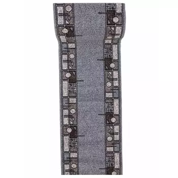 Ковровая дорожка Merinos Sierra Albina, размер 120x3000 см, цвет blue-brown 2