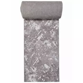 Ковровая дорожка Richi 8134, размер 80х2500 см, цвет gray