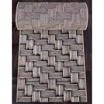 Ковровая дорожка Sierra , 120x3000 см, цвет beige-brown