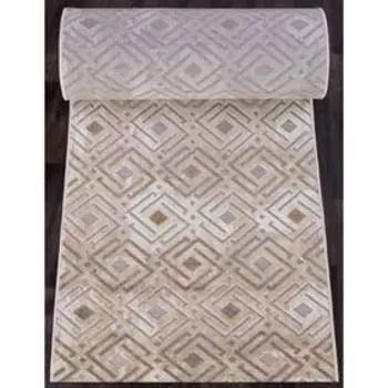 Ковровая дорожка Sigma 6266, 80x2500 см, цвет brown-beige