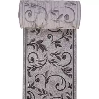 Ковровая дорожка Silver d230, размер 90x3000 см, цвет lightgray
