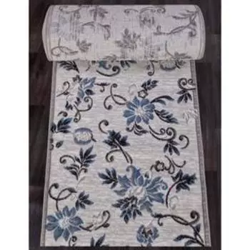 Ковровая дорожка Merinos Silver, размер 120x3000 см, цвет gray