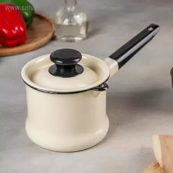 Ковш, 1 л, без деколи, цвет слоновая кость