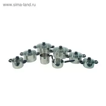 Ковш ALSASS из нержавеющей стали 430, 1,3 л, 16 см