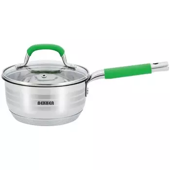 Ковш Bekker De Luxe, 1.3 л, d=13.5 см, с крышкой