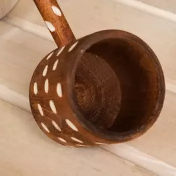 Ковш - черпак для бани и сауны, 300 мл, 44 см, деревянный, «Добропаровъ»