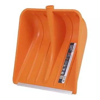 Ковш лопаты пластиковый, 400 400 мм, с металлической планкой, тулейка 32 мм