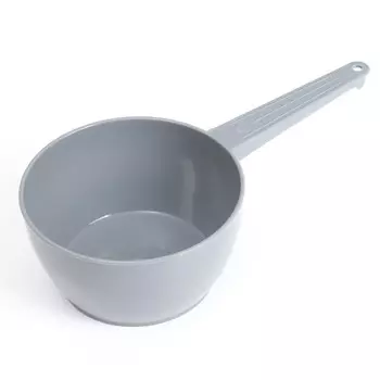 Ковш пластиковый для купания и мытья головы, детский банный ковшик, 1 л., серый