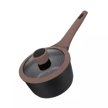 Ковш с крышкой Regent inox Eleganto, индукция, 1.3 л, d=16 см