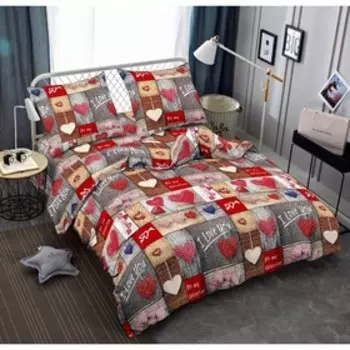 Постельное бельё Beloved 1,5 сп, 150x210 см, 145x215 см, 70x70 см-2 шт