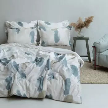 Комплект: пододеяльник с наволочками 1,5 сп «Мэвис», размер 145х215 см, 50х70 см, цвет серый