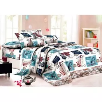 Постельное бельё 1,5 сп, размер 145x210 см, 145x210 см, 70x70 см - 2 шт